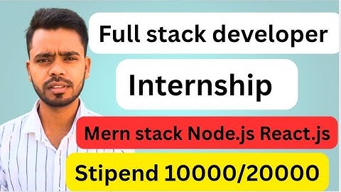 Software Developer Intern | Frontend Developer Internship |  React.js  stipend 10000 /20000#jobs