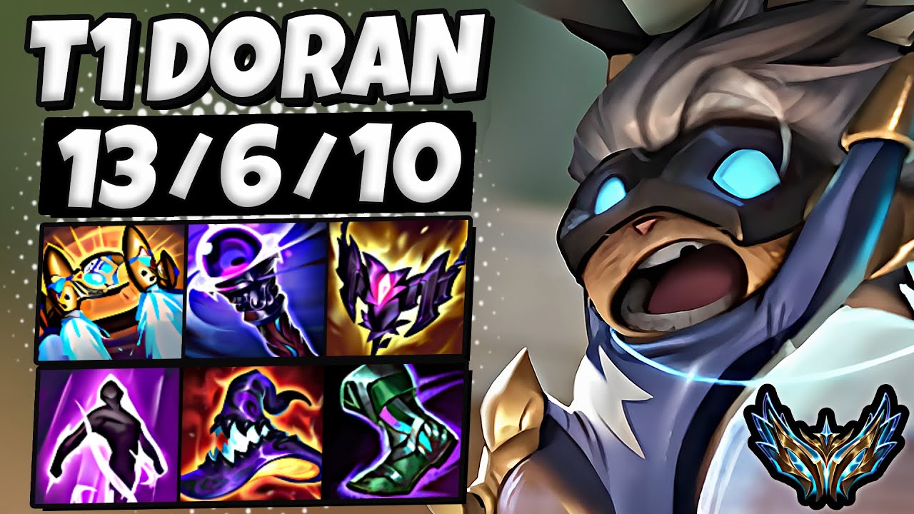 T1 Doran Kennen vs Olaf [ TOP ] Patch 25.9 Korea Challenger ✅