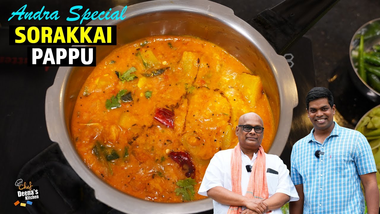 Bachelor Recipe சட்டுனு செய்யலாம் 5 mints ஆந்திர Style சுரைக்காய் பப்பு | CDK 1296 | Chef Deena