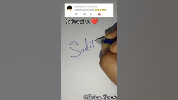Write your name in Comments|Sudiksha Done!#challenges #namesignature #ytshort #shorts