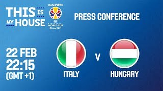 Italy v Hungary - Press Conference