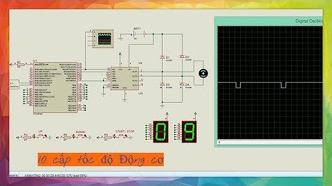 PIC16F887 | ĐIỀU KHIỂN ĐỘNG CƠ DC12V CHẠY 10 CẤP TỐC ĐỘ VÀ HIỂN THỊ CẤP TỐC ĐỘ LÊN LED 7 ĐOẠN