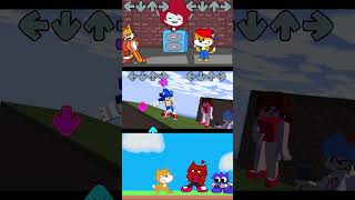 Funkin' Oh Uhm, Sonic For Hire But Minecraft vs Scratch - FNF Sonic Mod