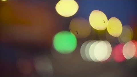Traffic Lights Bokeh Stock Video