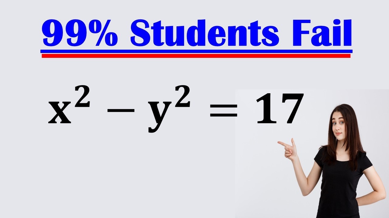 Как решить вступительный экзамен в Гарвардский университет | найти x и y?