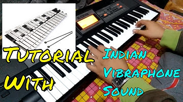 How to Use Indian Vibe (Vibraphone) Sound with Simple Song Tutorial | Roland E09 Arranger in HINDI