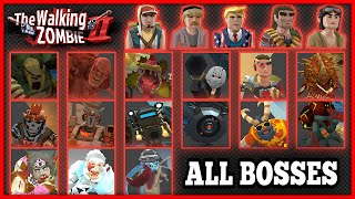 THE LATEST‼️ ALL BOSSES THE WALKING ZOMBIE 2 🔥🧟‍♂