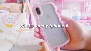  what's on my iphone x? ☁️ + quick desktour ✨ in 2022 // kym