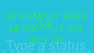 AP EAMCET MOCK TEST FREE