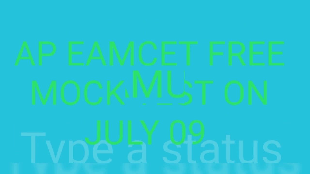 AP EAMCET MOCK TEST FREE YouTube Ap eamcet mock test free youtube