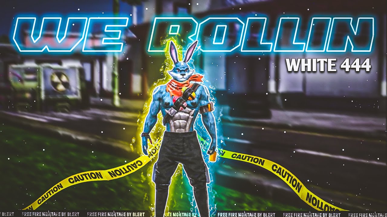 [ WHITE 444 + WE ROLLIN ] - Free fire beat sync montage 🥀 Velocity edit free fire