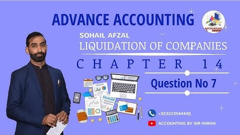 liquidation of companies | ch # 14 | B.com part 2 | Question # 7 | Video # 4 #accounting #viral