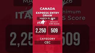 🍁 Canada Express Entry Draw Update | 31 Mar, 2026 | #westfordbd #expressentrydraw #CEC