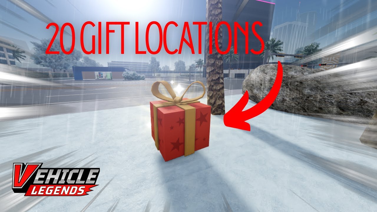 20 Christmas Gift Boxes Locations in Vehicle Legends Roblox!