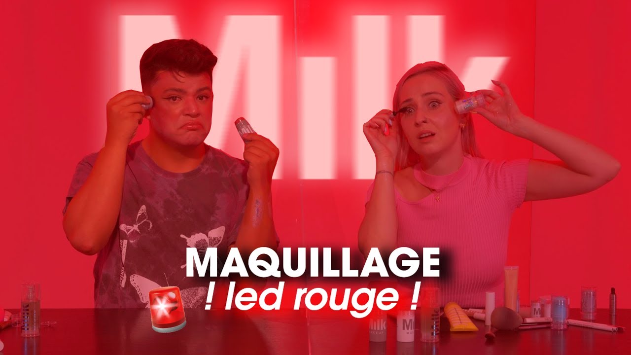 ON SE MAQUILLE À LA LUMIÈRE ROUGE ! 😰