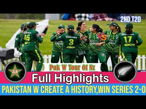 PAK W vs NZ W | 2nd T20 Match | PAKISTAN WOMEN CREATE A HISTORY | WIN ...