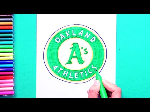 How to draw the Oakland Athletics Logo [MLB Team]