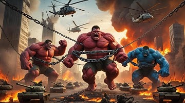 BLUE HULK vs RED HULK EPIC BATTLE! However, KING KONG Unexpected SAVE Changes Everything!