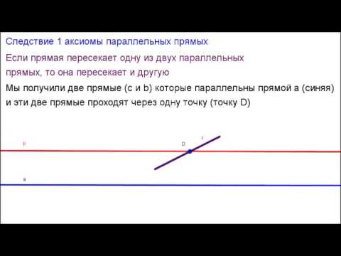 7 класс. Глава4 - Параллельные прямые. Следствие аксиомы.