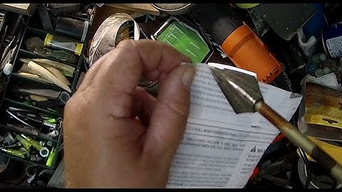 Broadhead Sharpening DULL TO DANGEROUS in 60 seconds