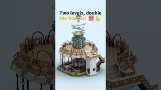 Building the MASSIVE 5000-Piece Double Decker Carousel!🎠✨ #shorts #lego #toys #afol #legostopmotion
