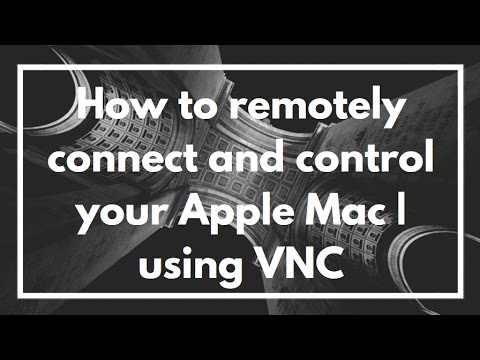 How to remotely connect and control your Apple Mac | using VNC | VIDEO TUTORIAL