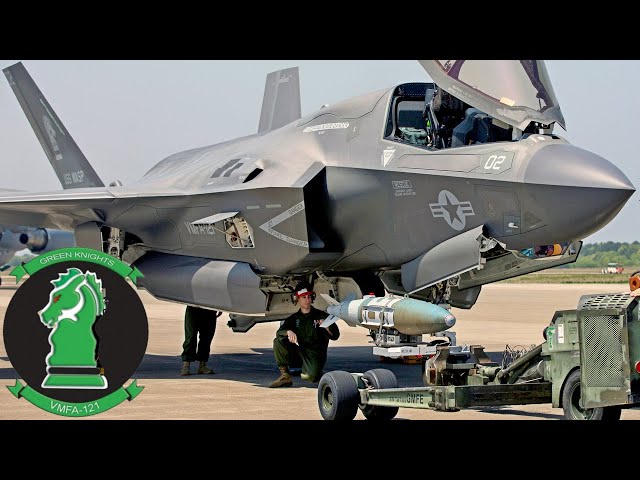 Green Knights. US Marines Load Powerful Weapons into F-35B
