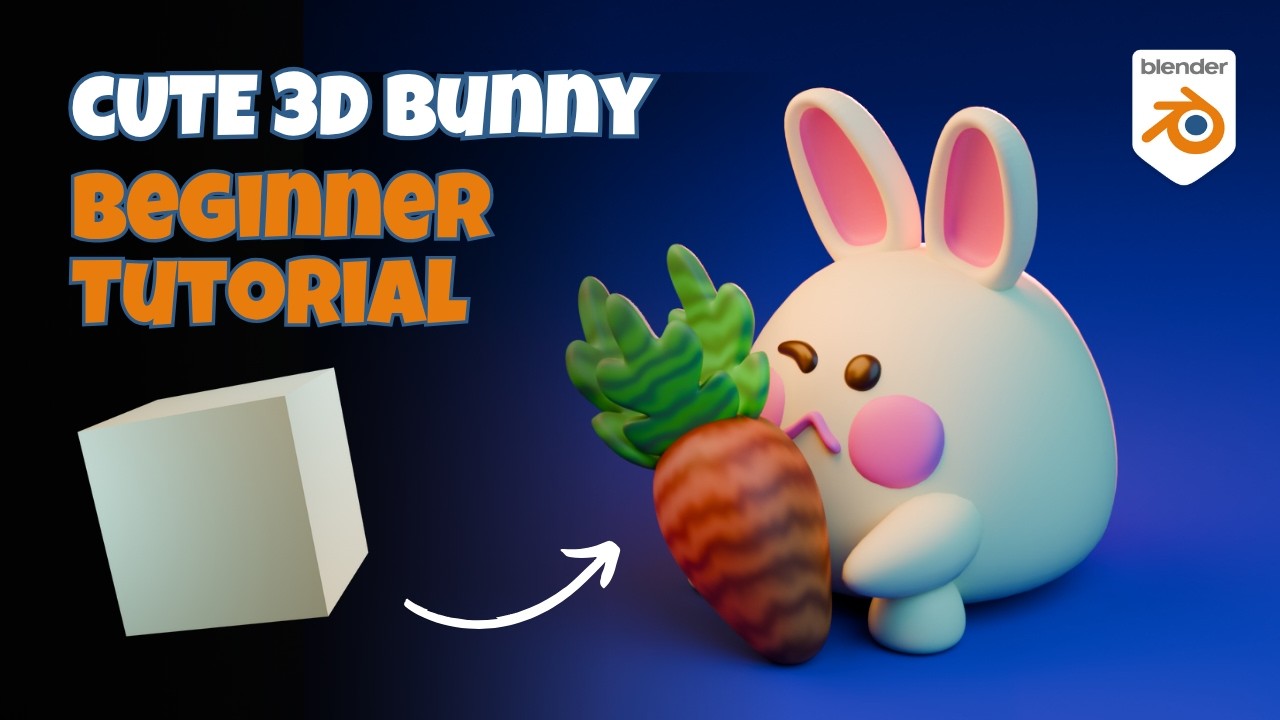 CREATE Your Own CUTE RABBIT in Blender from Scratch! - YouTube