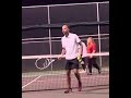 2 years ago hitting a winner down the line! Playing tennis with my good friend Ahmed!