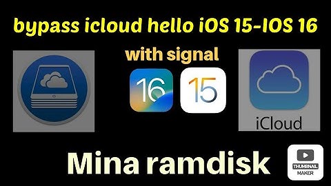 bypass hello iOS 15-iOS 16 avec réseaux | Mina ramdisk | unlock icloud hello | fast and easy