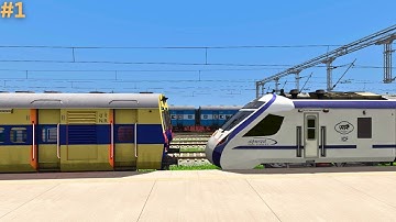 ICF MEMU EXPRESS COUPLING VANDE BHARAT | BUMPY RAILROAD | Train Simulator | Railwork | Simulator