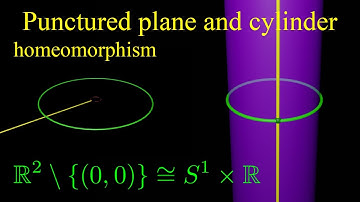Punctured plane and cylinder homeomorphism