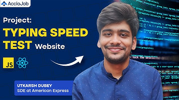 Build Your Own Typing Speed Test Website with React & Firebase | React API Project| AccioJob