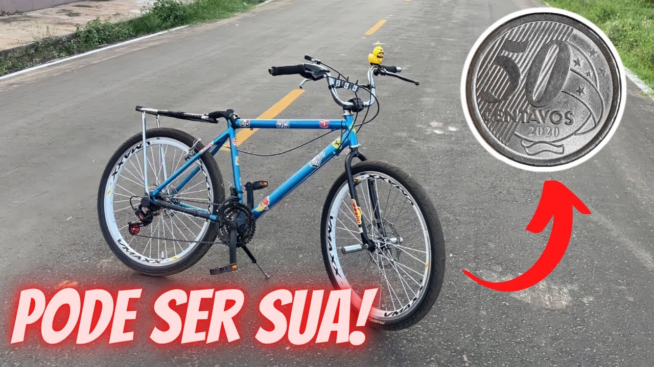 PEÇAS NOVA NA BIKE ARO 26 MONTADINHA (BOTEI 2 FREIO A DISCO) 