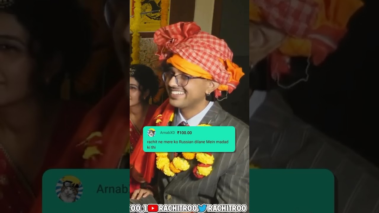 Rachitroo’s chat almost made rachit a bad person infront of uncle