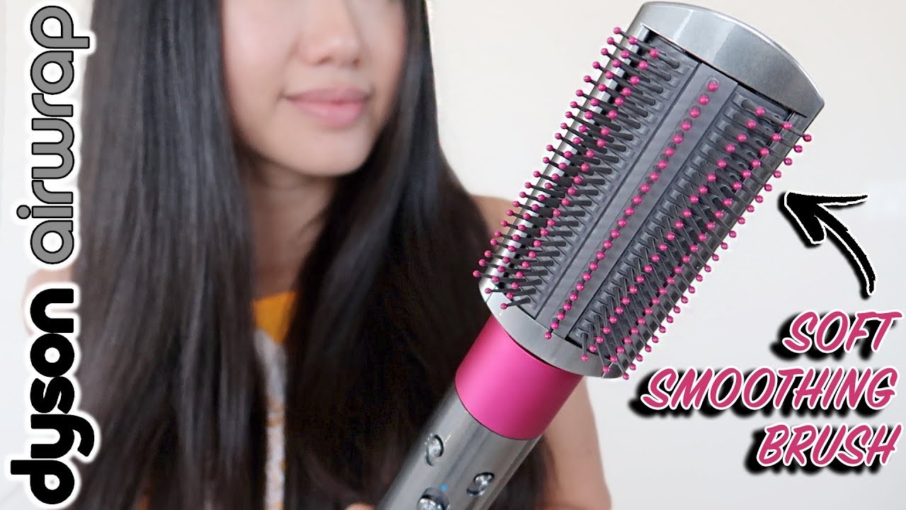 Soft smoothing brush NickelFuchsia  Dyson Airwrap hair styler  attachments