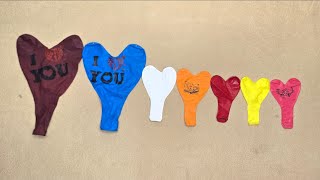 Satisfying ASMR Heart Balloon Pop Challenge