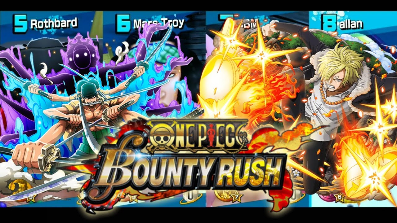 One piece BOUNTY RUSH jogando com o time monstro YouTube