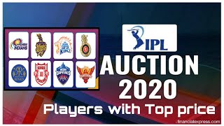 Ipl auction 2020 all teams list | top players with price ||