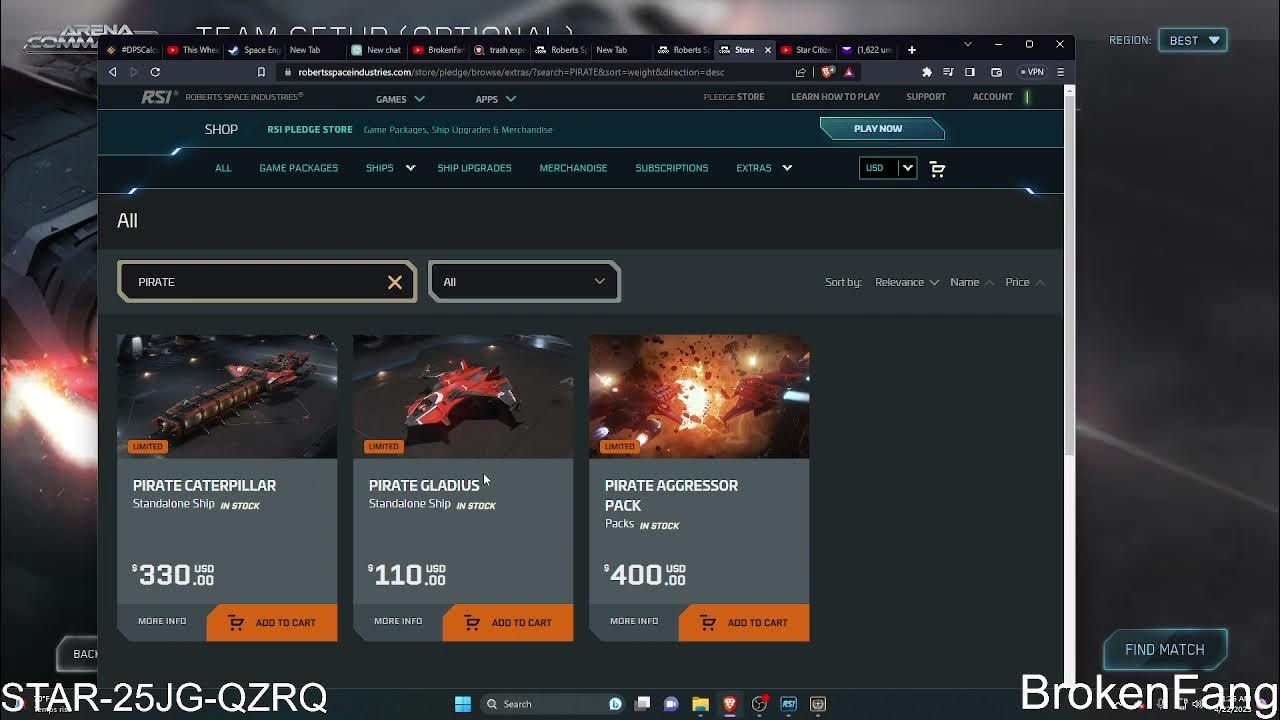 Star Citizen PIRATE AGGRESSOR Unlocked YouTube