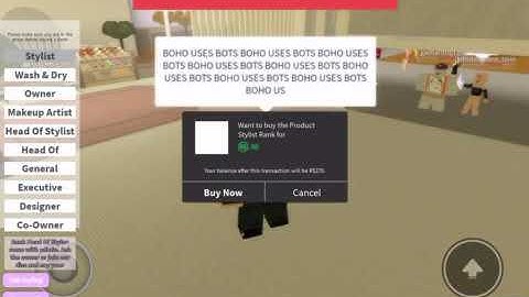 ROBLOX Boho salon; I WAS BANNED BY THE OWNER