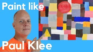 Paint like Paul Klee Castle and Sun - Paul Klee art lesson