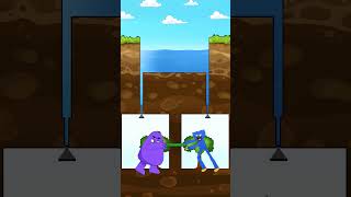 Huggy Wuggy and Grimace fight over water/Poppy Playtime animation shorts animation