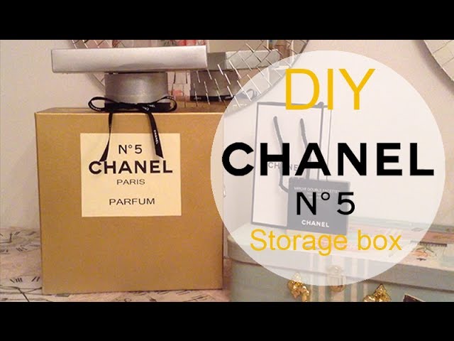DIY Chanel No. 5 Perfume Bottle Storage Box 