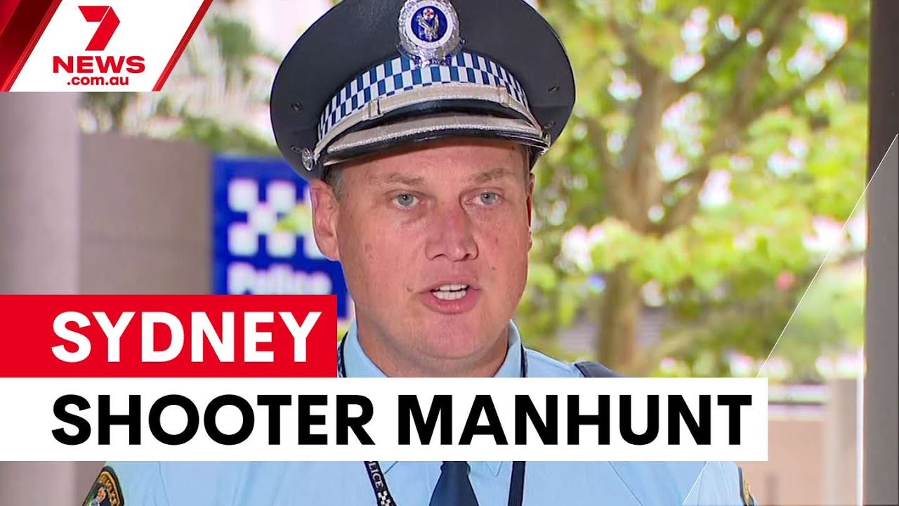 Manhunt underway after two targeted Sydney shootings | 7NEWS - YouTube