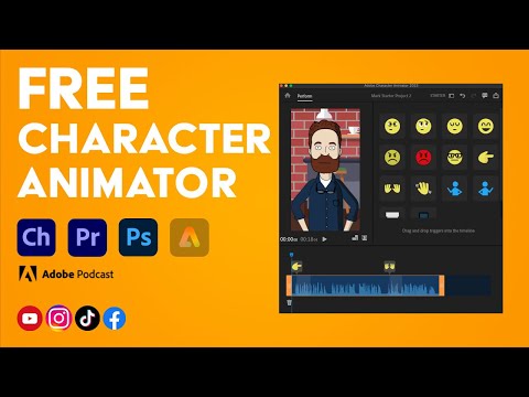 Using Character Animator for FREE for your Social Media Videos