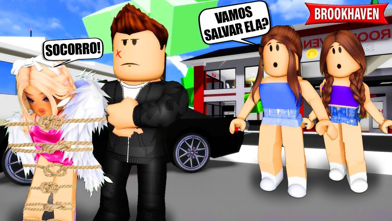 A NOSSA RIVAL FOI RAPTADA na SAÍDA DA ESCOLA | Historinhas Brookhaven RP | Roblox