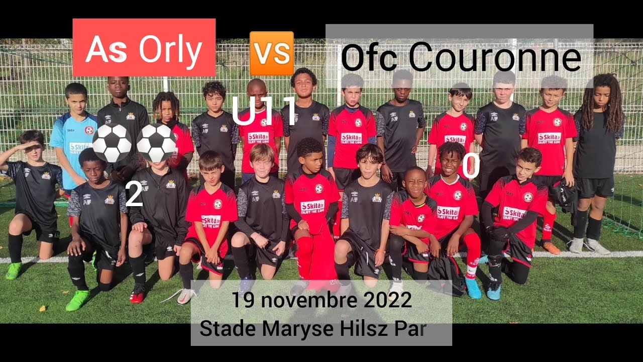 U11 As Orly 🆚 Ofc Couronne... Novembre 2022