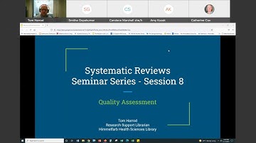 Fall 2021 Systematic Review Series # 8, Quality Assessment