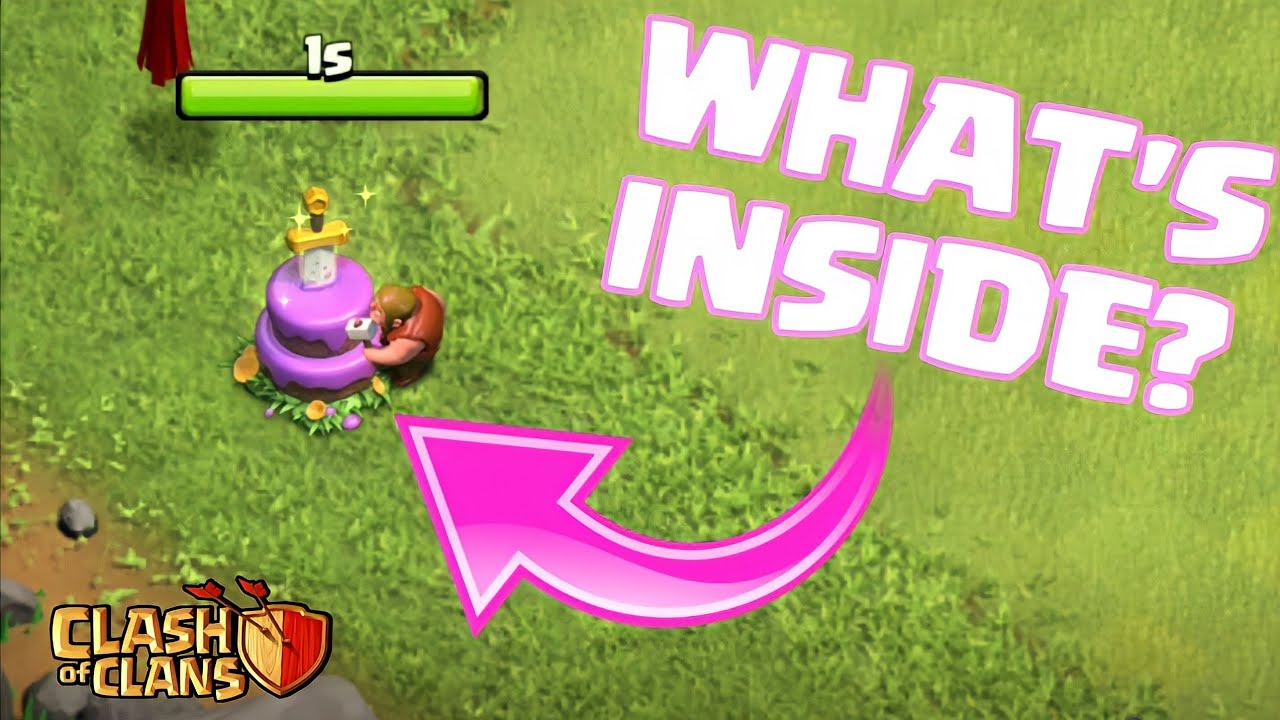 ||What's inside the 9th anniversary cake||cutting 9th anniversary cake of coc||